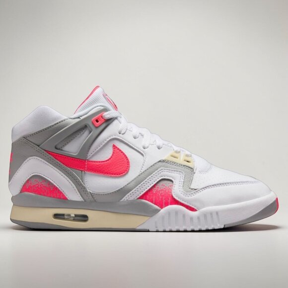 Nike Air Tech Challenge II Agassi Mens Shoes White Racer Pink FZ9033 100 (NEW) main image 7